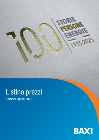 baxi - listino aprile 2025 baxi - listino aprile 2025